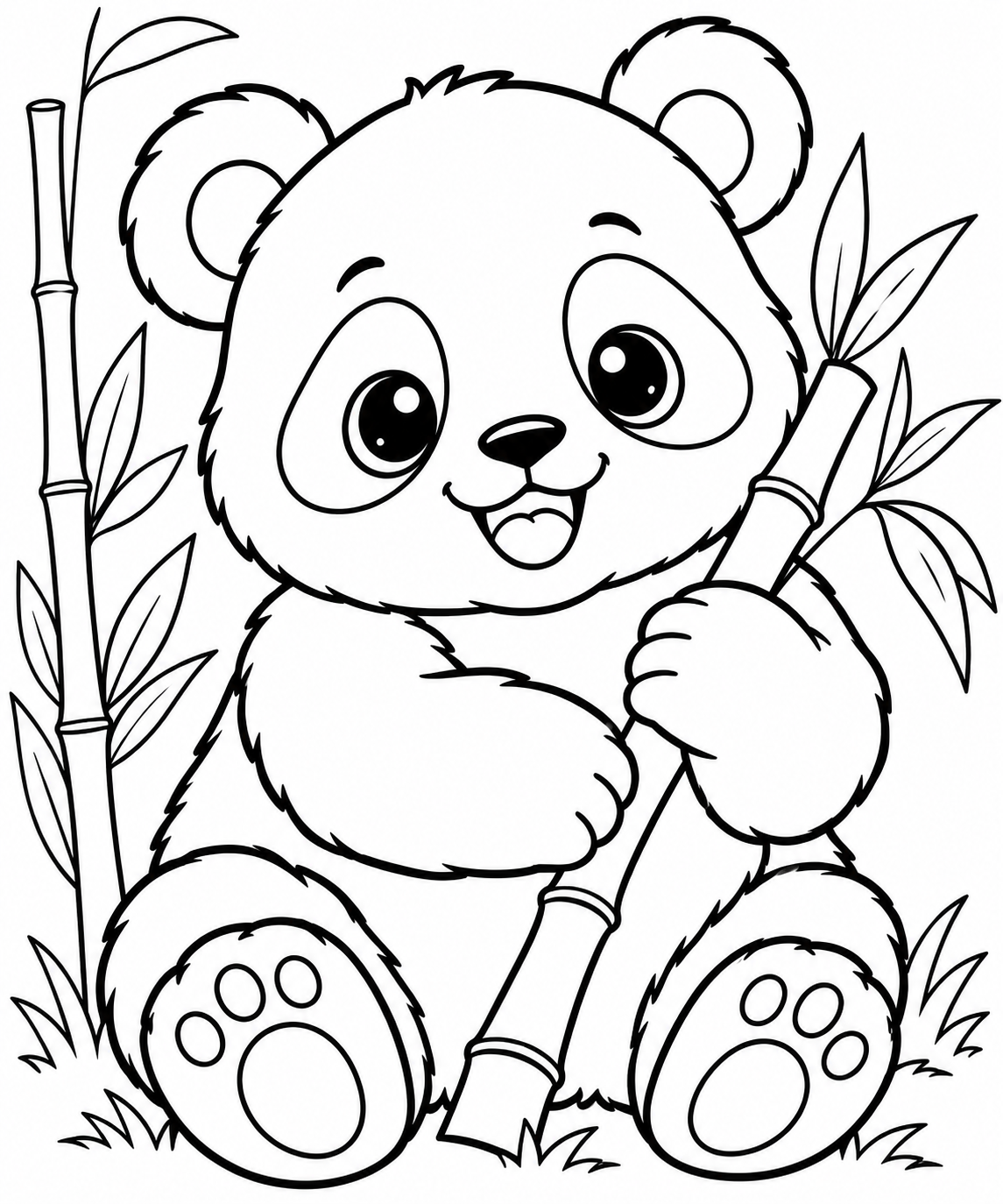 Panda coloring page